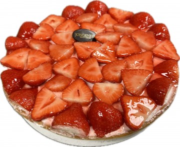 Aardbeienvlaai zonder slagroom